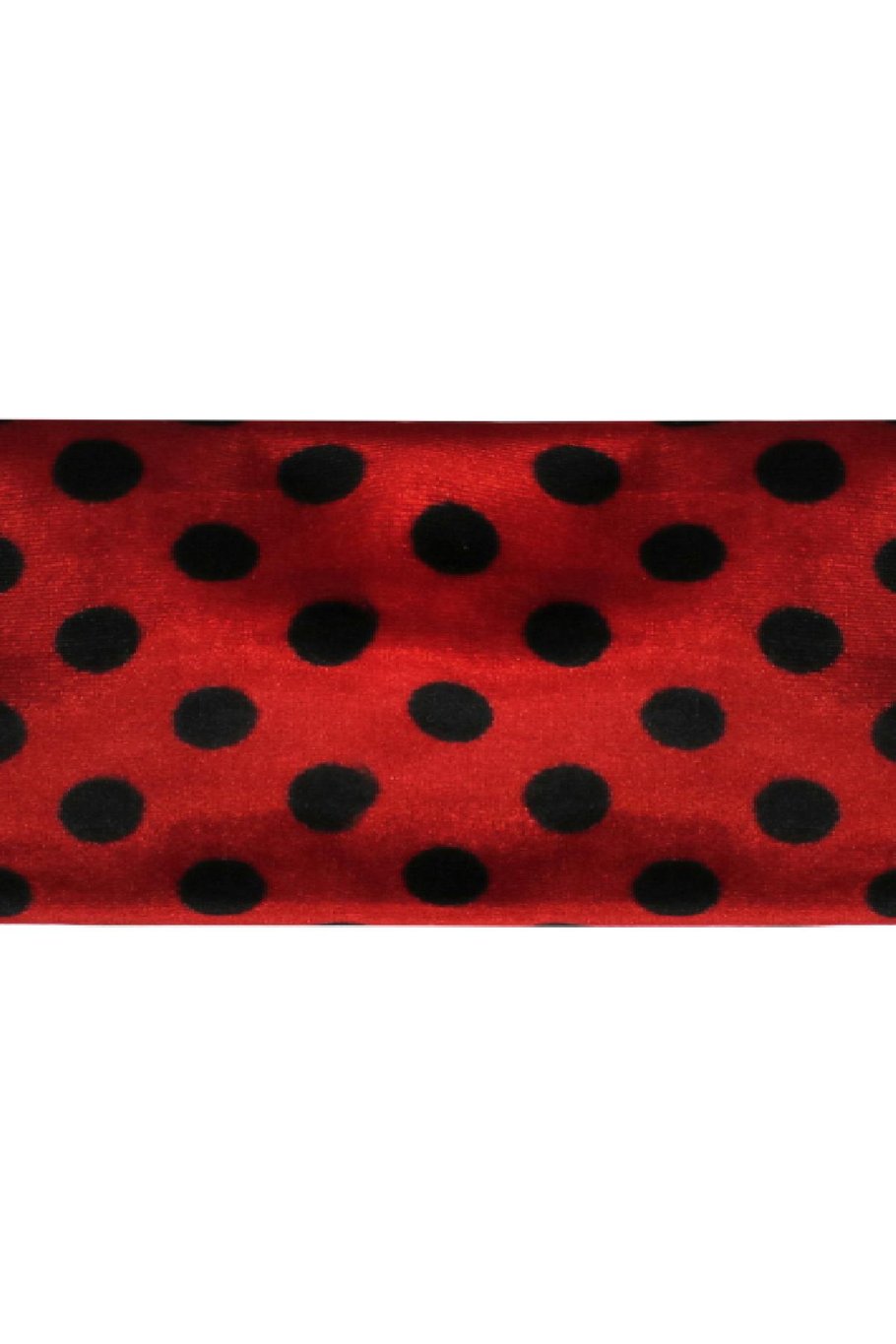 Haarband Velvet Dots Rood Polyester Afbeelding2